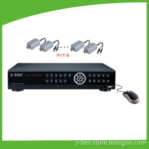 Network Power DVRs with Anti-interference, Video Balun Transmission and One Cable